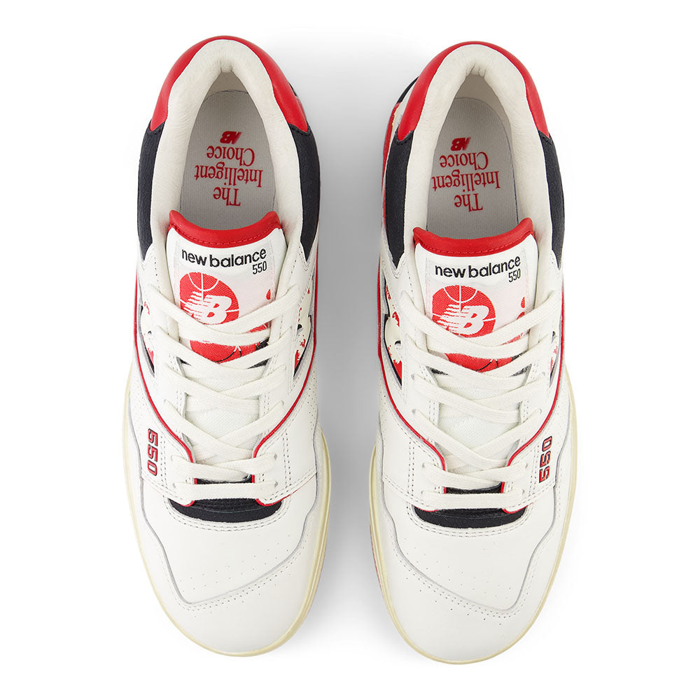 New Balance 550 Vintage White Red
