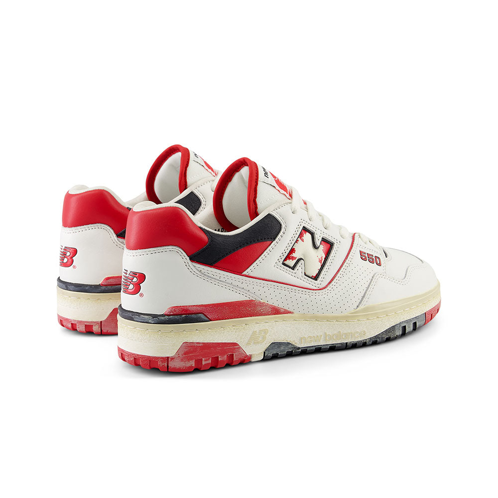 New Balance 550 Vintage White Red