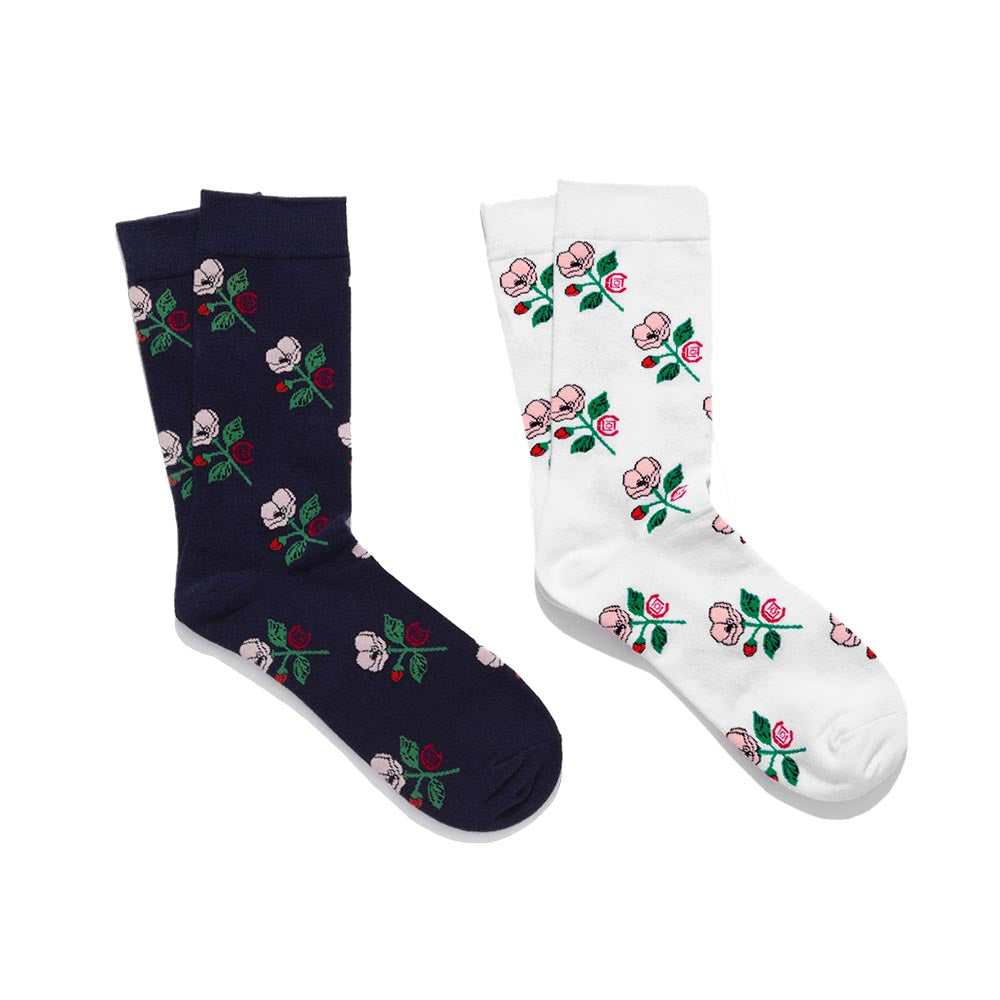 Hawaiian Flowers Pattern Socks