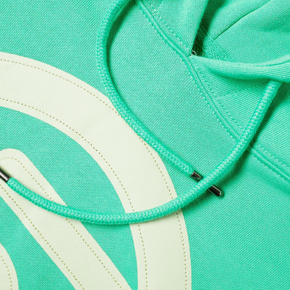 ogo App ique Man's Hoodie Pu  over  ight Green