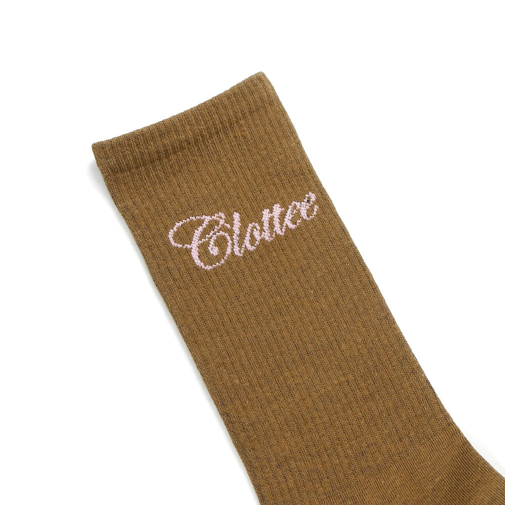 CLOTTEE SCRIPT SOCKS (2 PAIR SET)