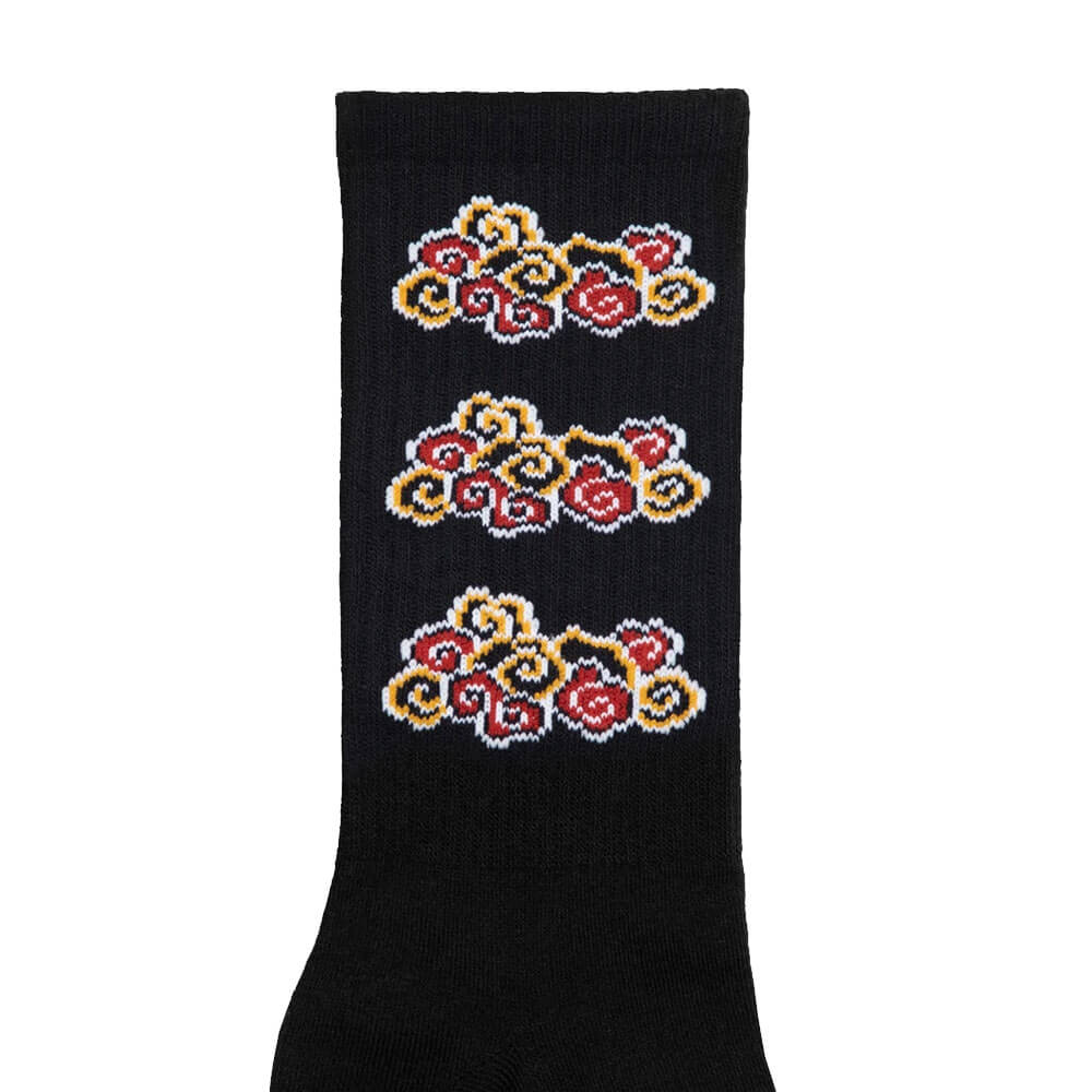 CLOUD SOCKS (WHITE / BLACK, 2PCS SET)