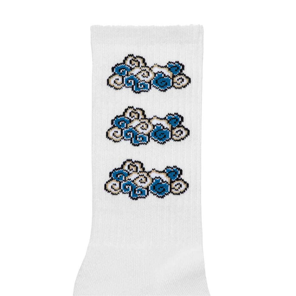 CLOUD SOCKS (WHITE / BLACK, 2PCS SET)