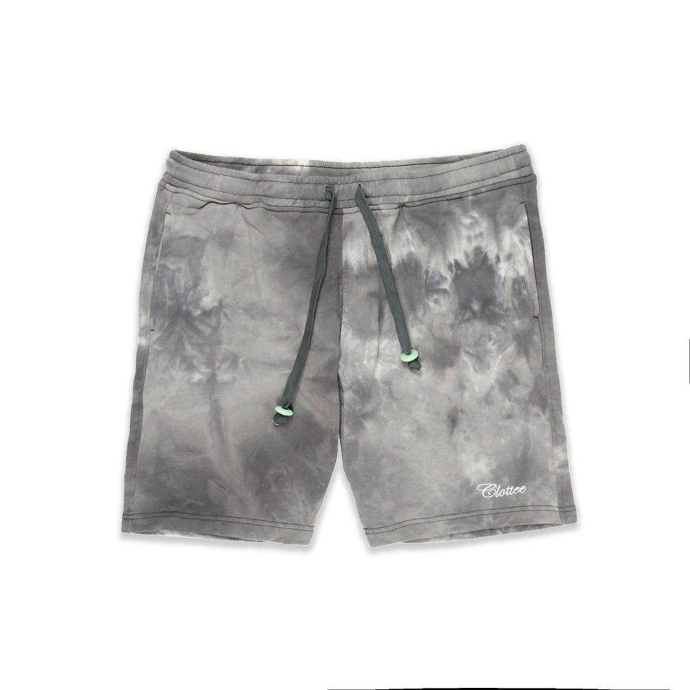 Script Tie Dye Sweatshorts