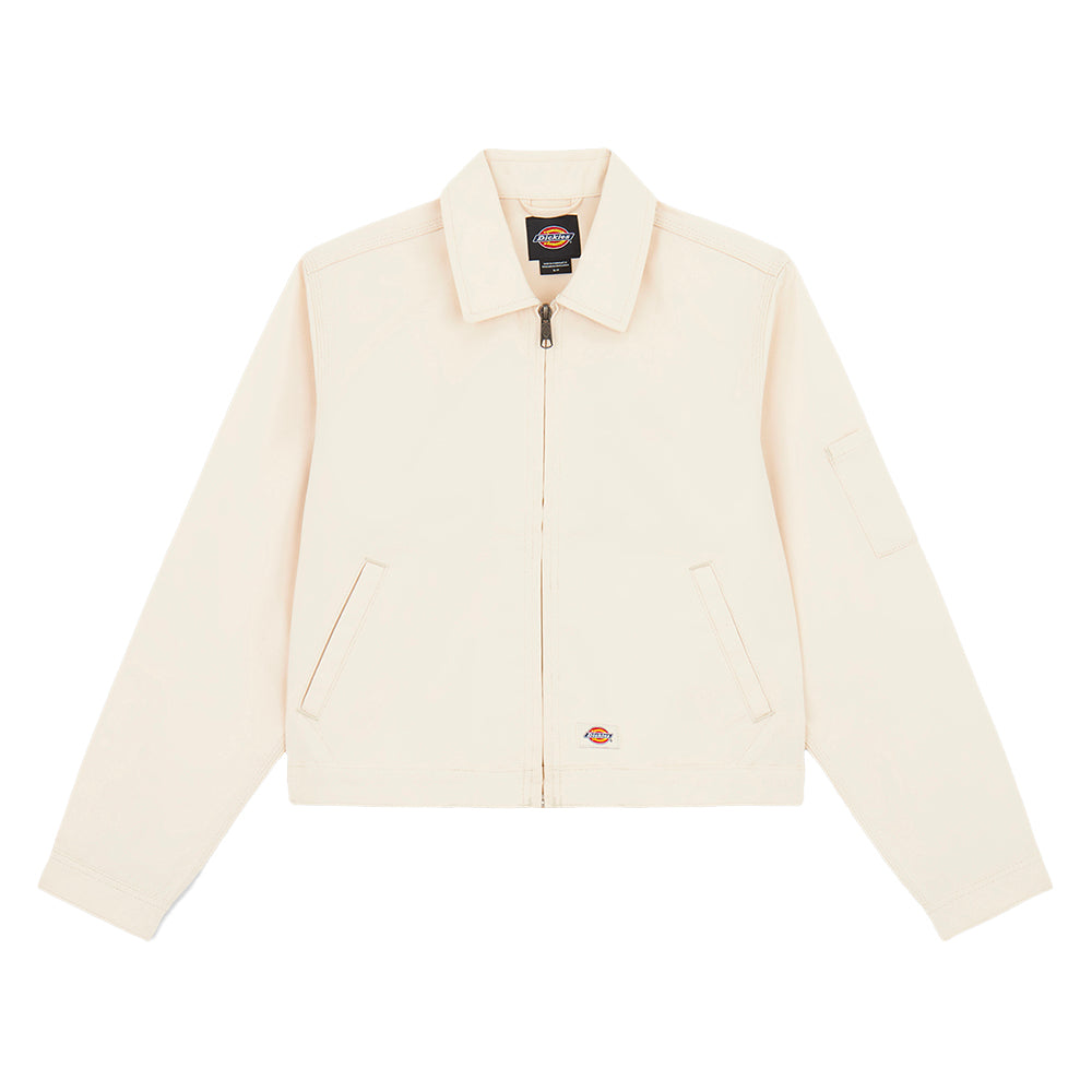 Unlined Cropped Eisenhower Jacket Rec Whitecap Gray