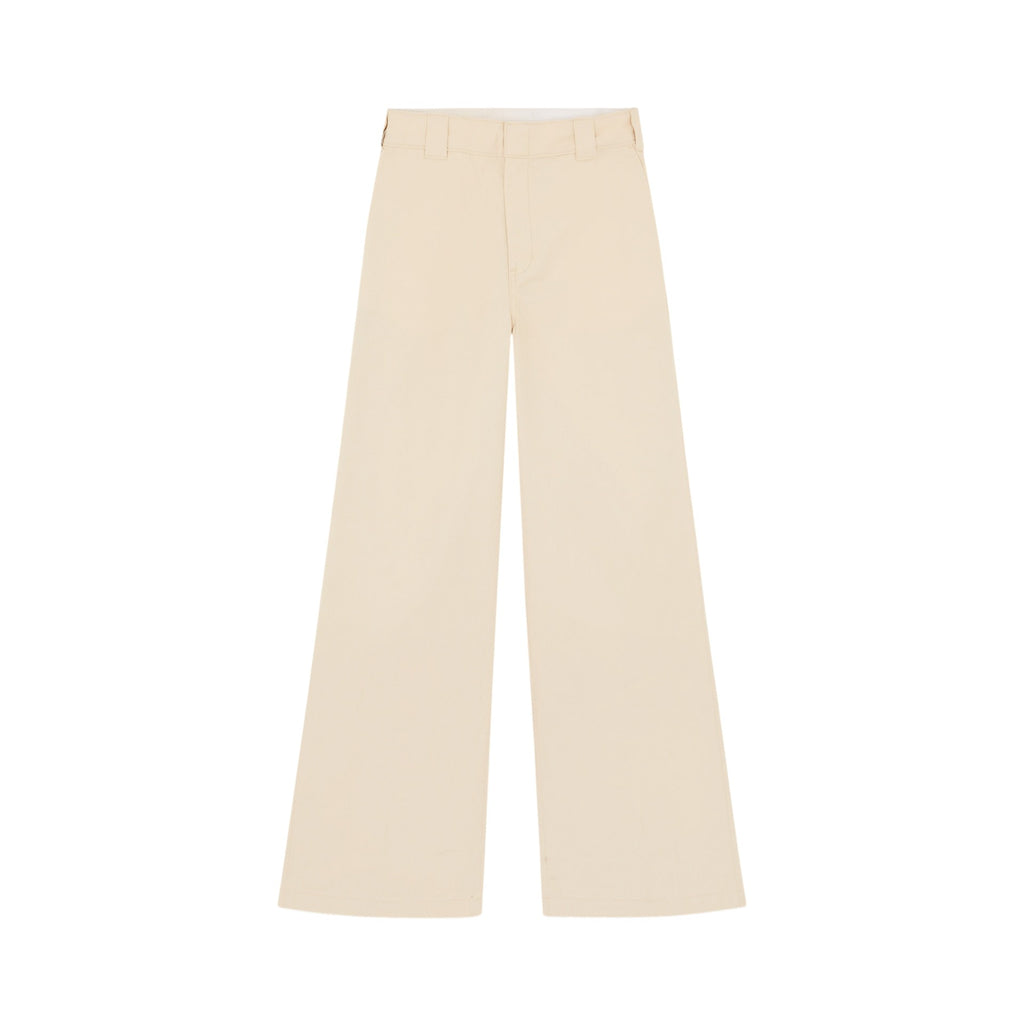 W WIDE LEG PANT WOOD ASH