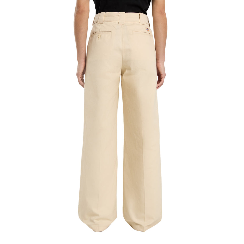 W WIDE LEG PANT WOOD ASH