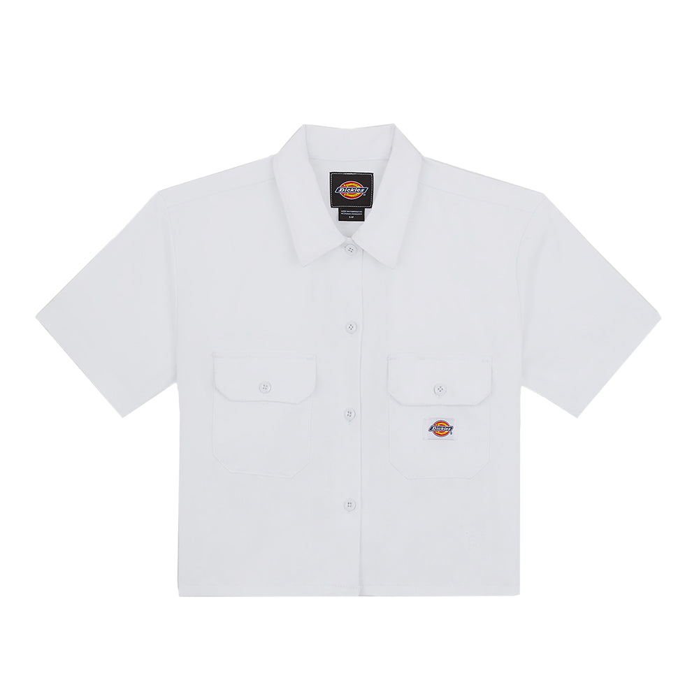 Work Shirt Cropped Ss W  White