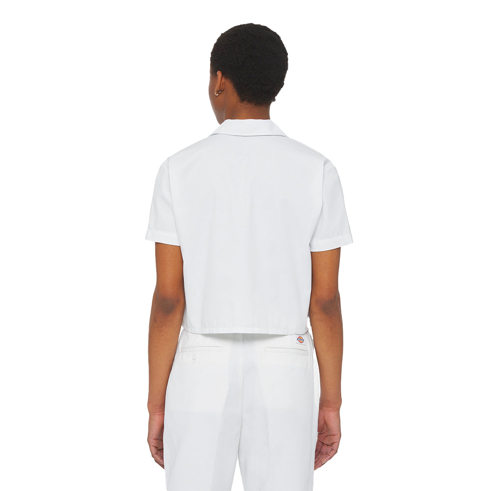 Work Shirt Cropped Ss W  White