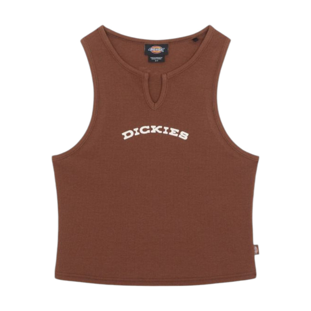 V Neck Top Brown