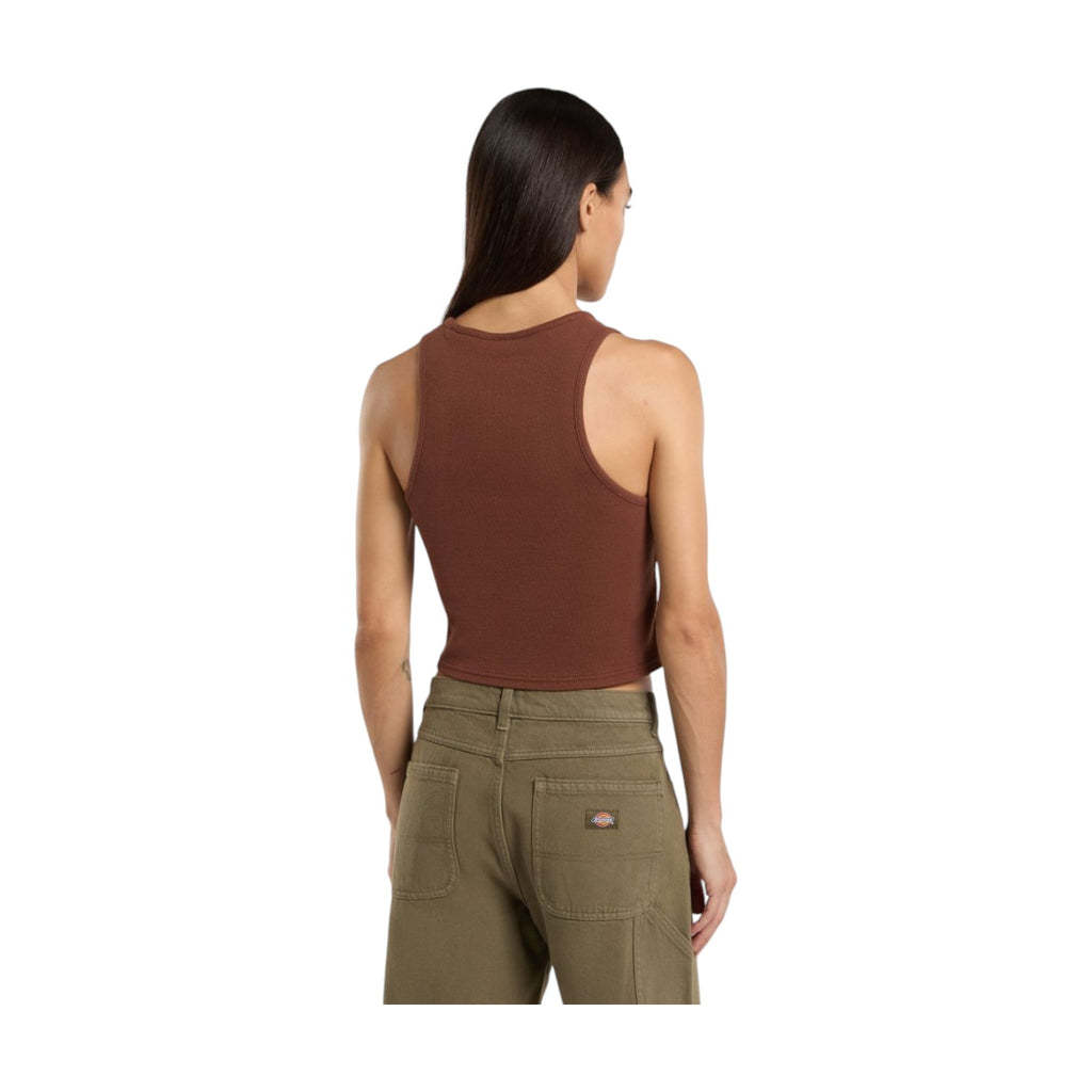 V Neck Top Brown