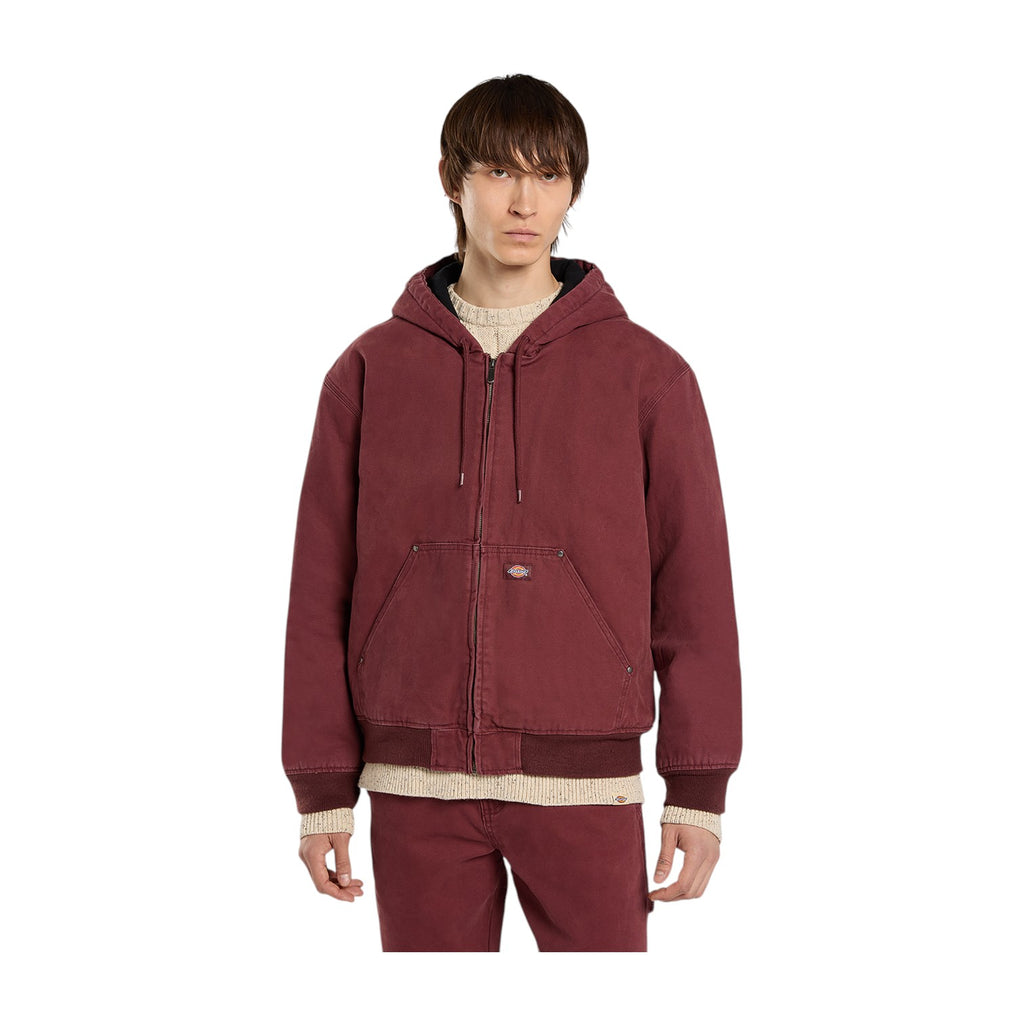 Hi ham Hooded Canvas Jacket Bordeaux
