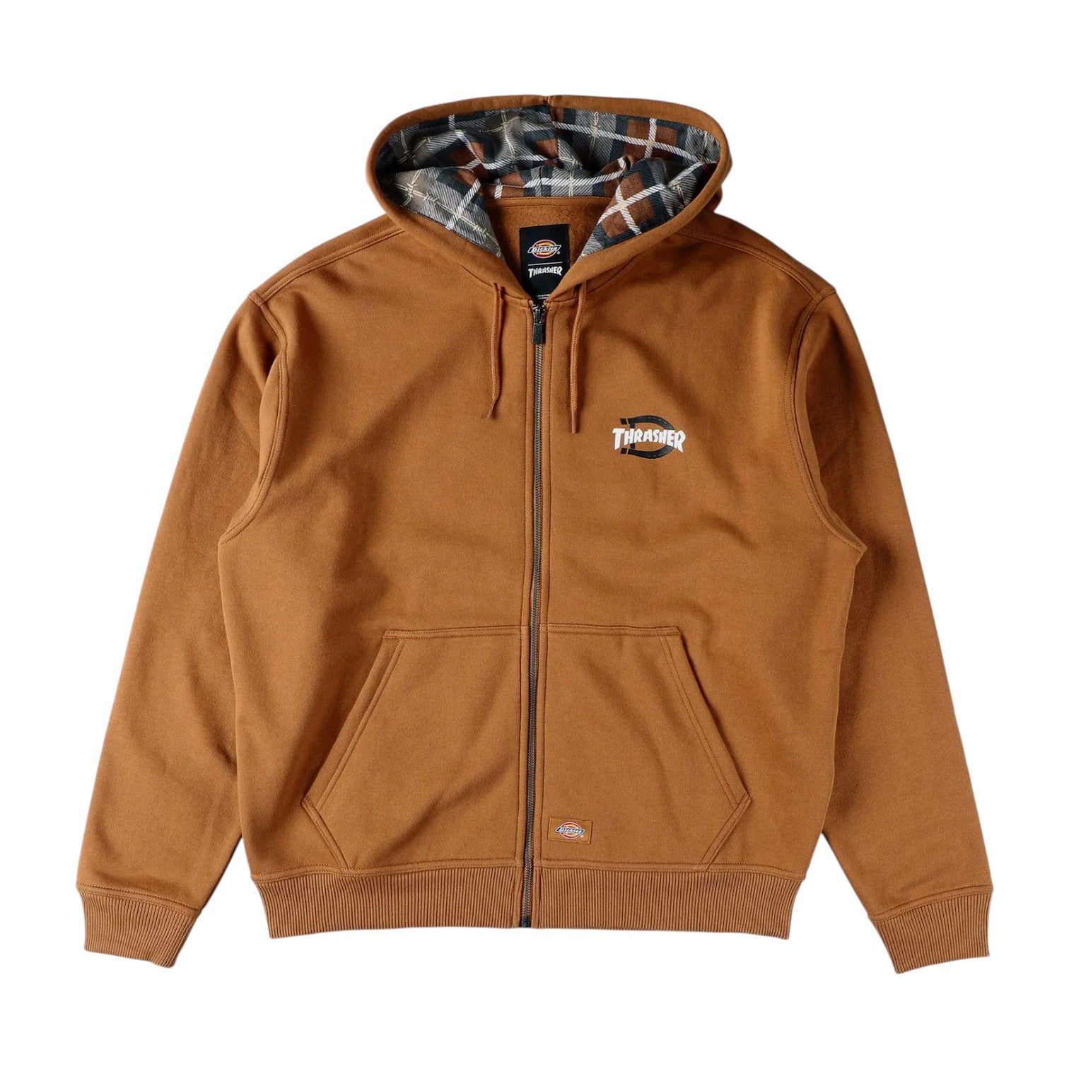 Thrasher X  Zip Through Brown Duck