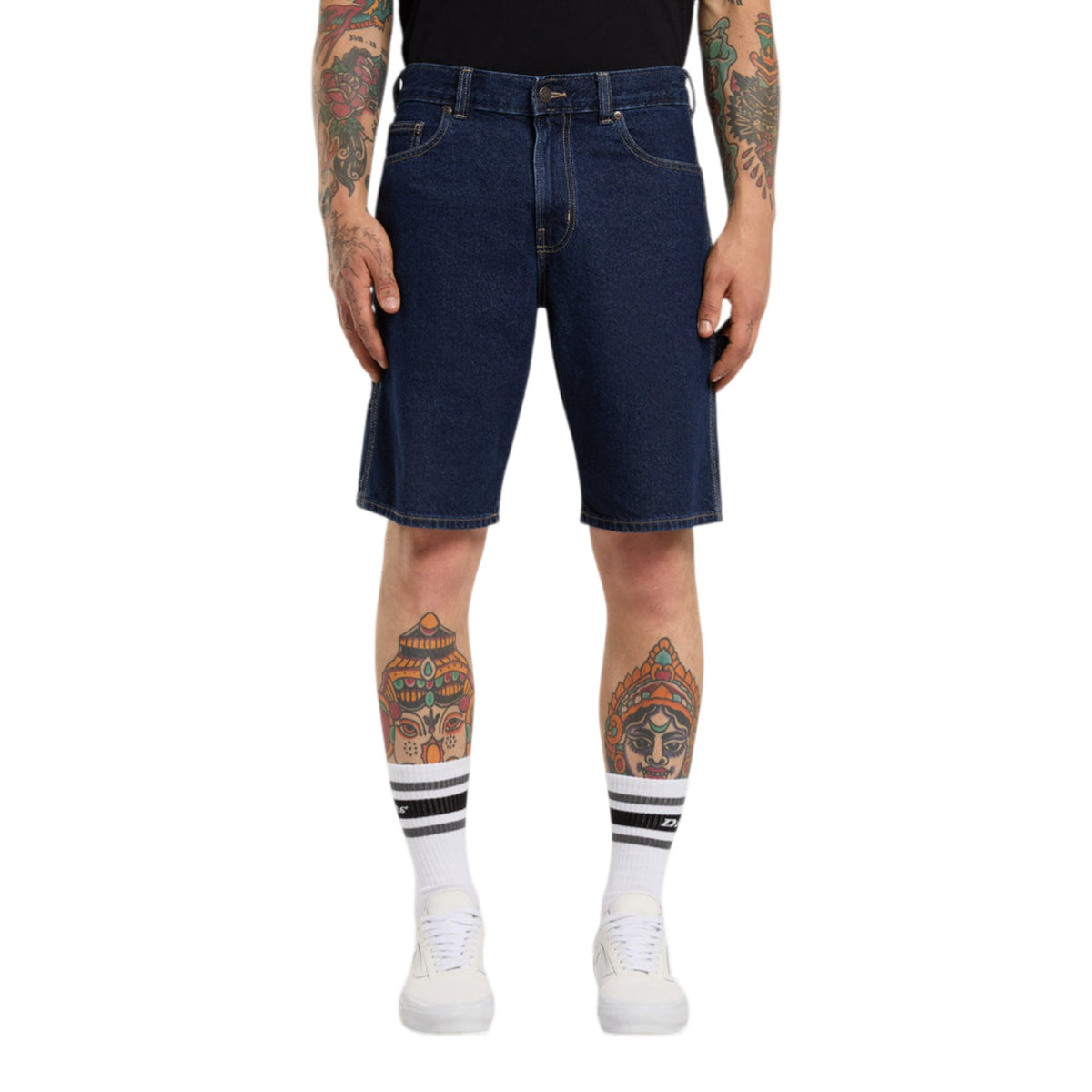 993 11 INCH CARPENTER SHORT JEANS DARK INDIGO