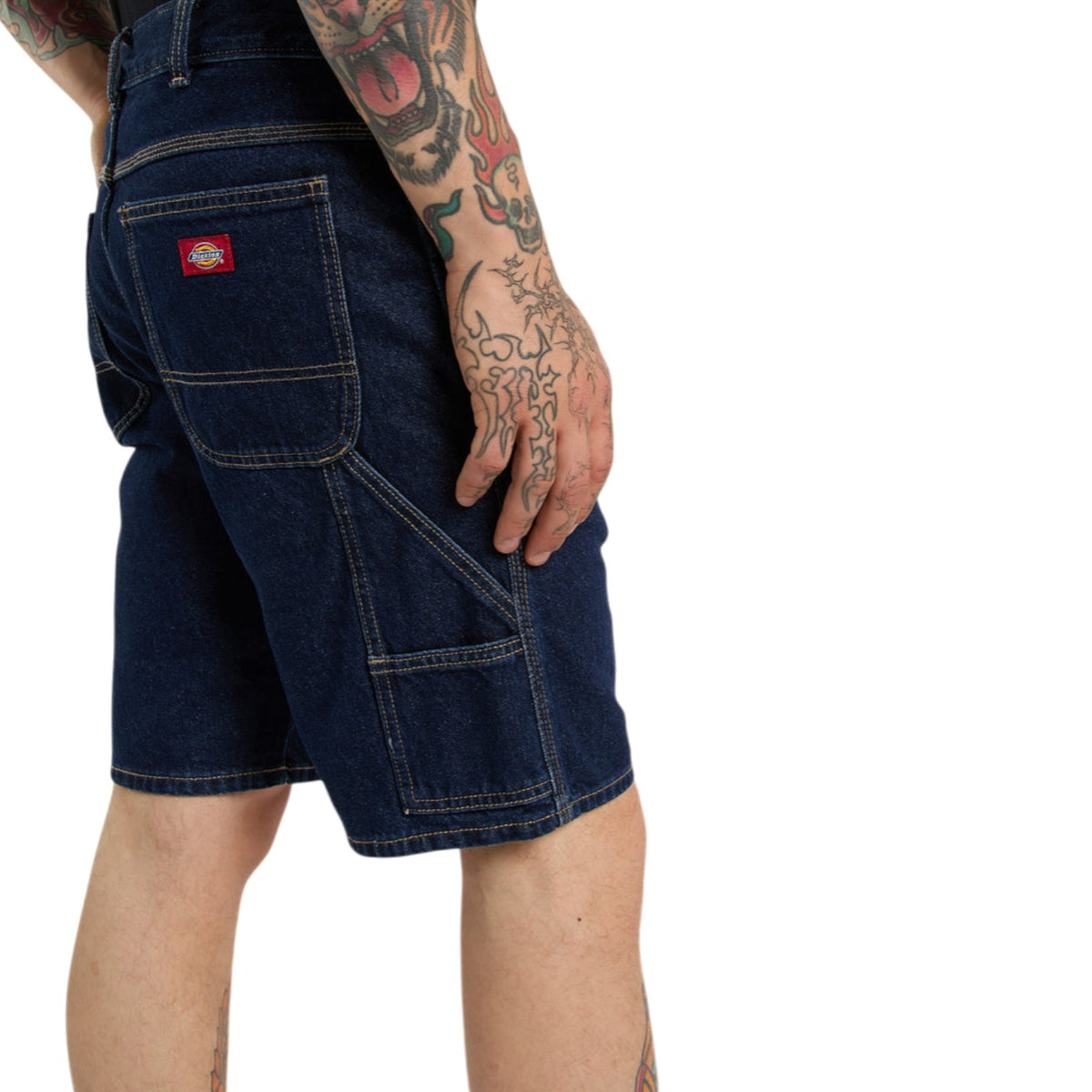 993 11 INCH CARPENTER SHORT JEANS DARK INDIGO