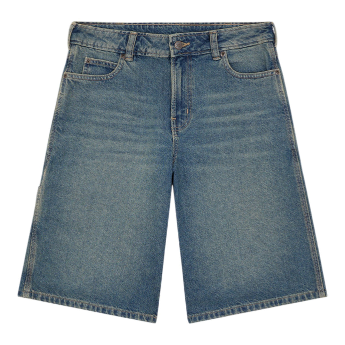 957 13 INCH DENIM SHORT W KHAKI TINTED BLUE