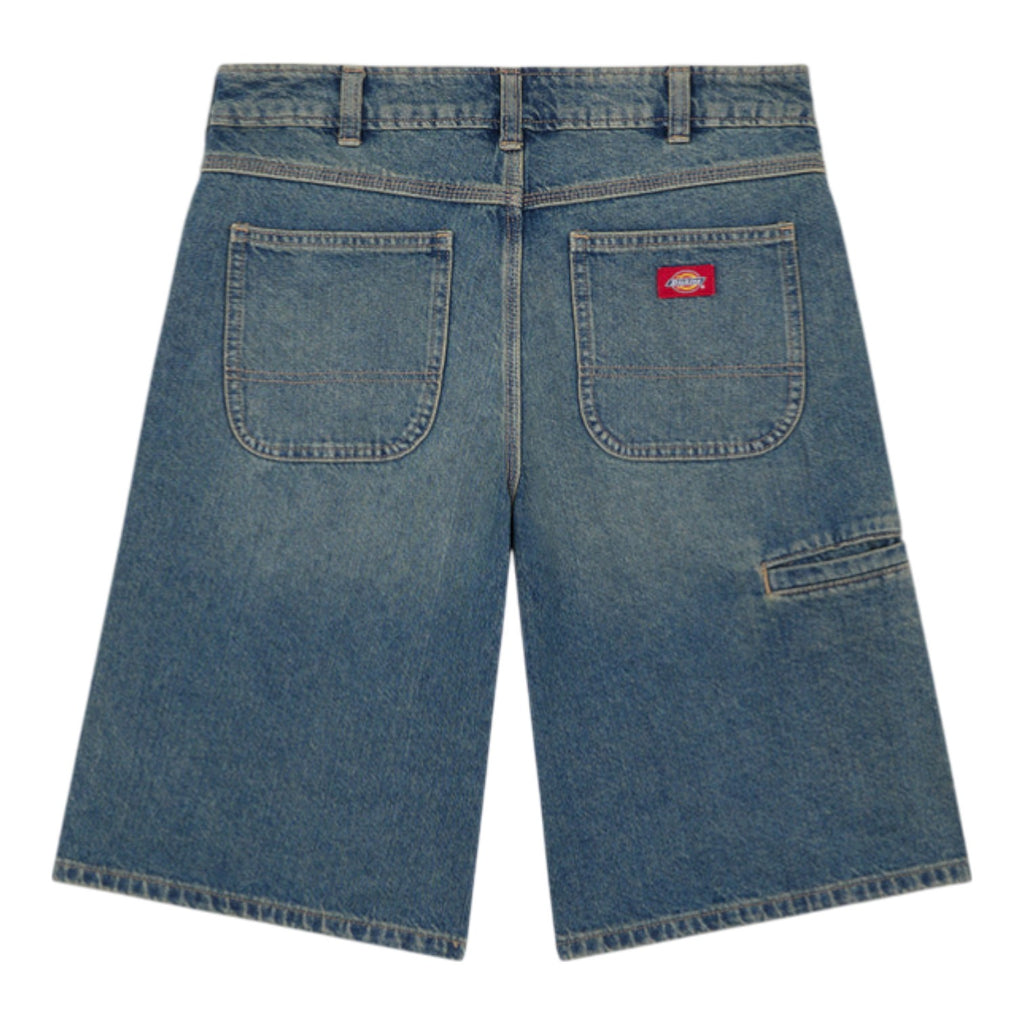 957 13 INCH DENIM SHORT W KHAKI TINTED BLUE