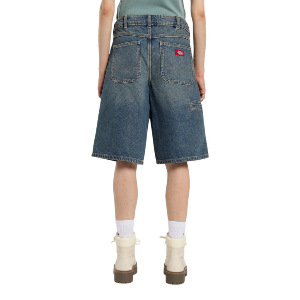 957 13 INCH DENIM SHORT W KHAKI TINTED BLUE