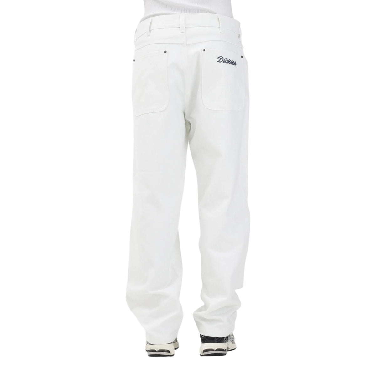 WELLSVILLE LOOSE TAPERED TWILL PANT WHITE