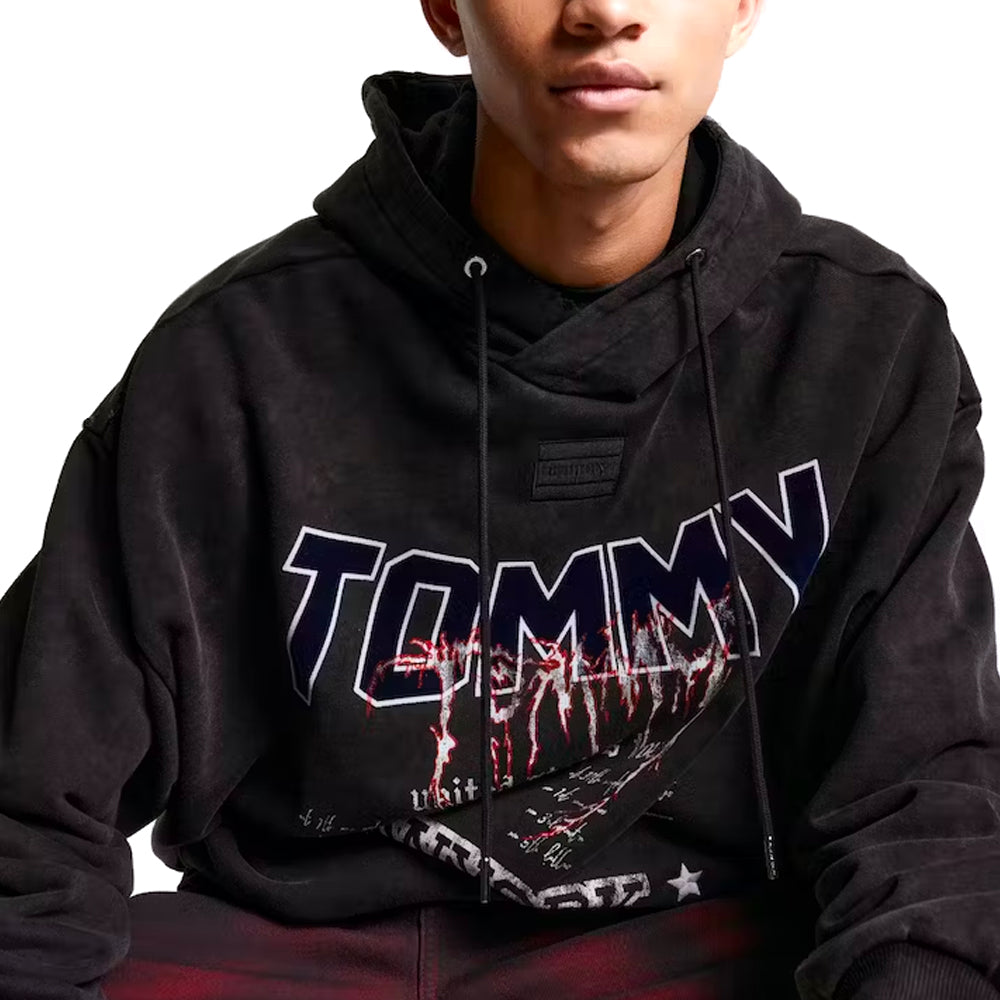 Graphic Logo Drawstring Hoodie