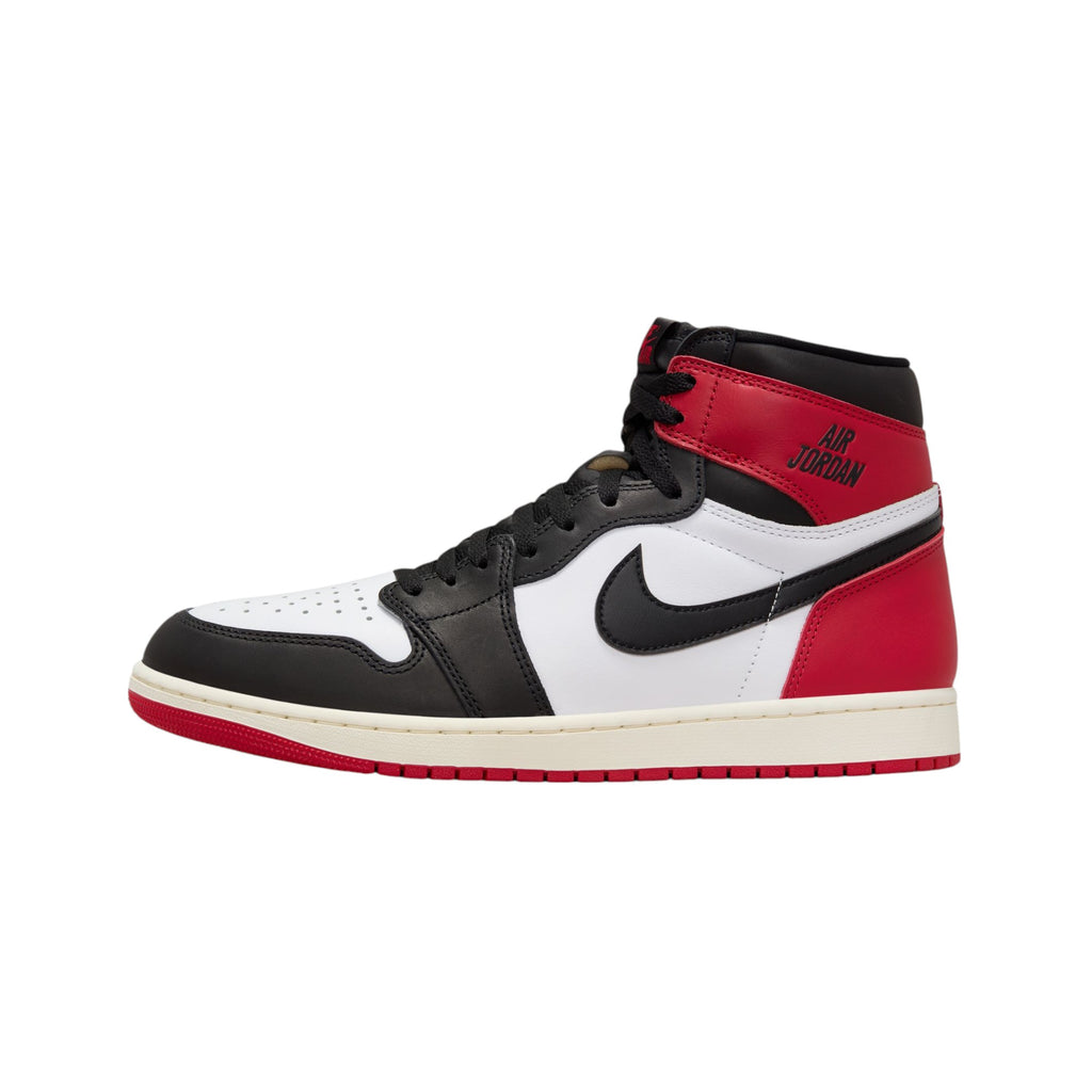 Jordan Air  1 High OG Black Toe Reimagined White Black Varsity Red