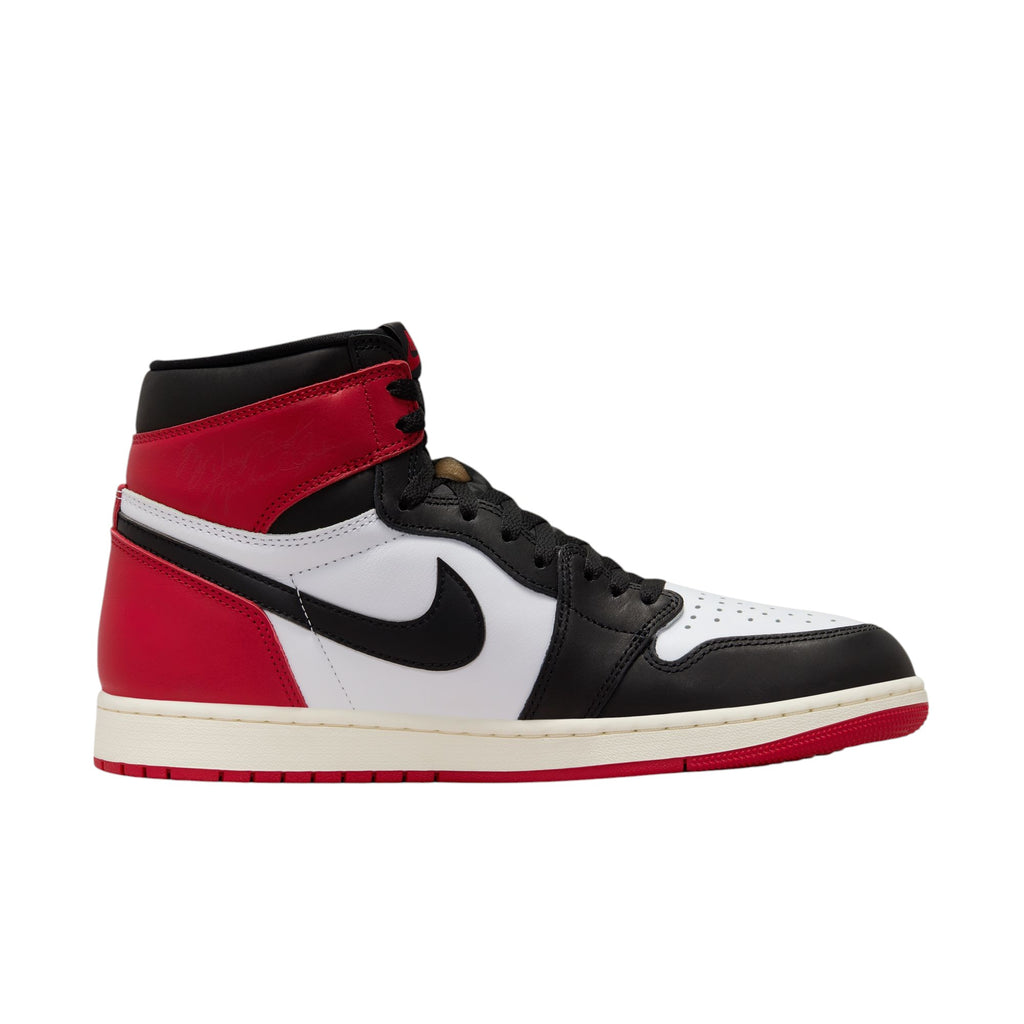 Jordan Air  1 High OG Black Toe Reimagined White Black Varsity Red