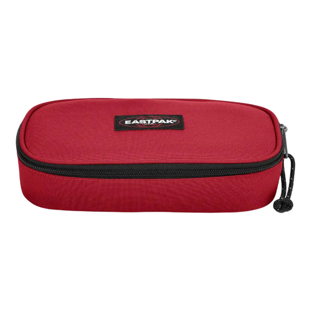 Oval Single Pencil Case Red