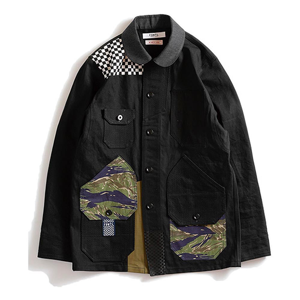 Patchwork Coverall Rinse