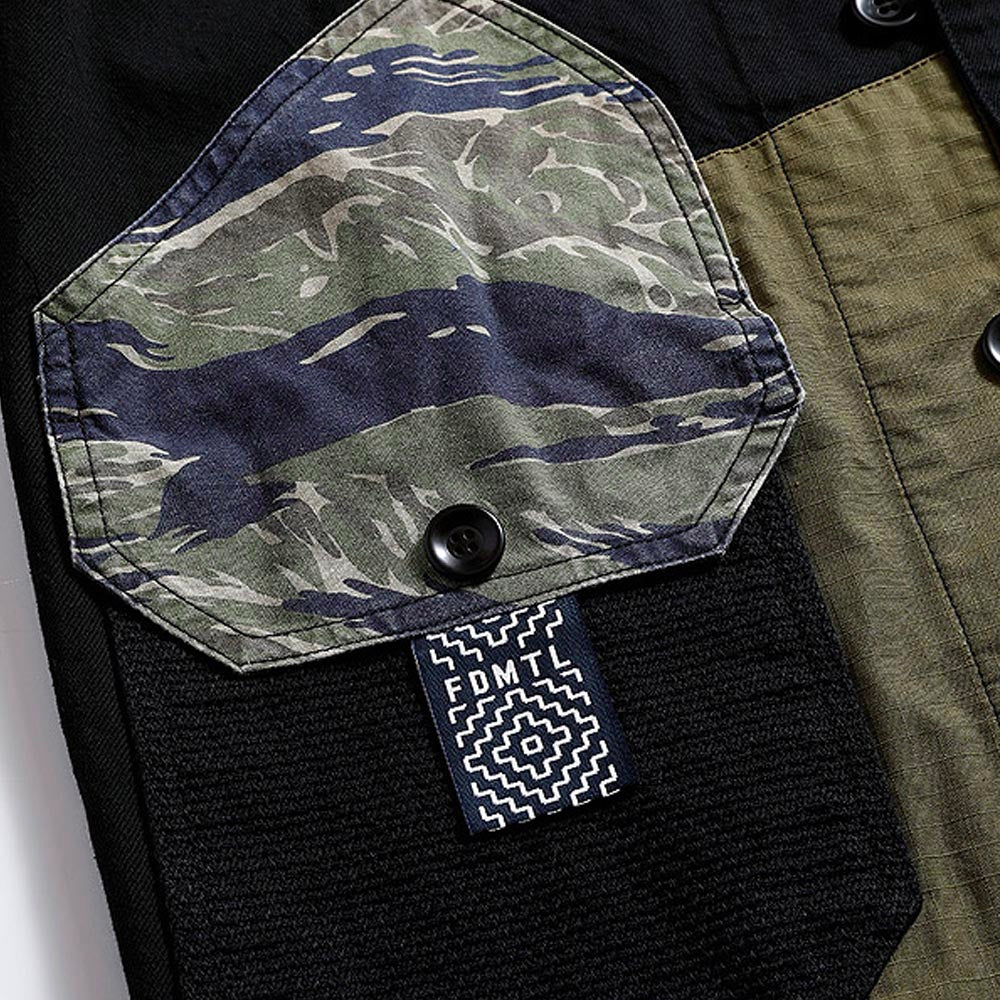 Patchwork Coverall Rinse