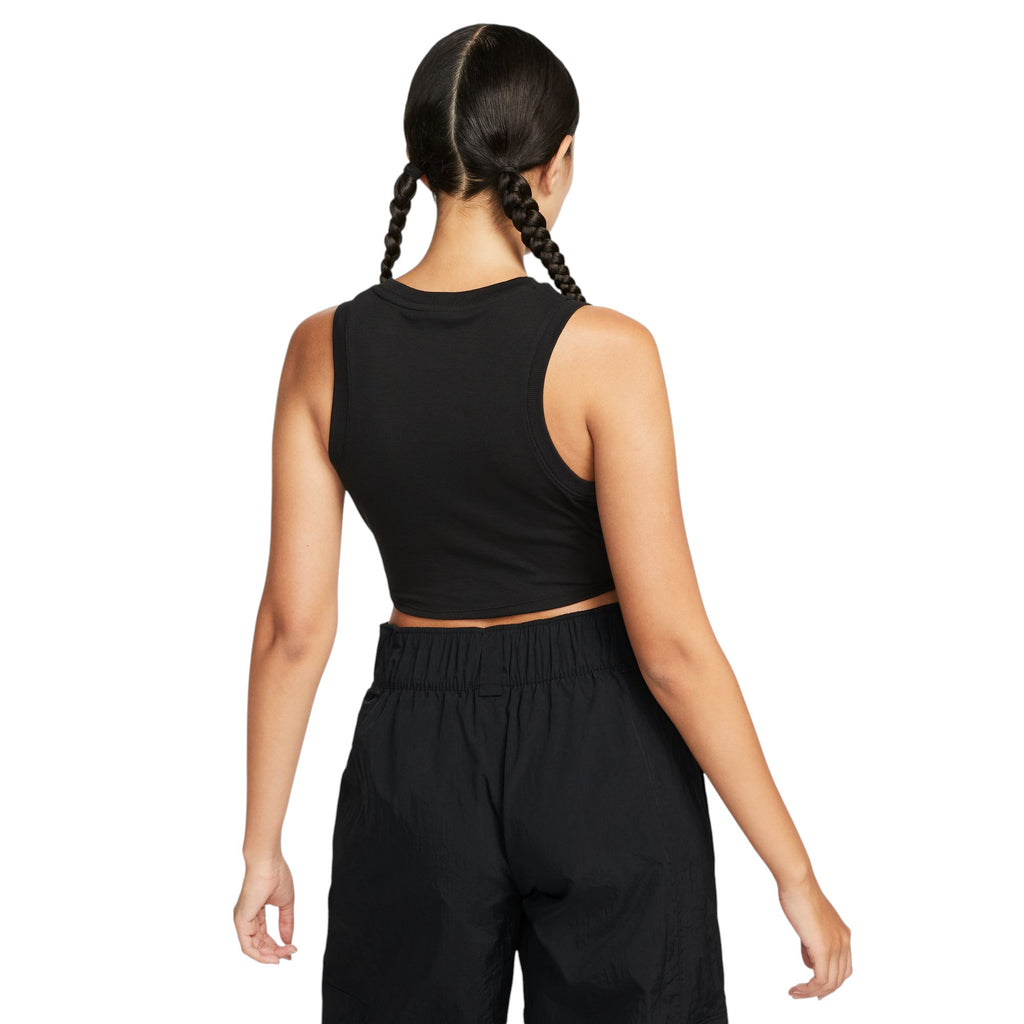 Sportswear Essential Rib Crop Tank Top Black