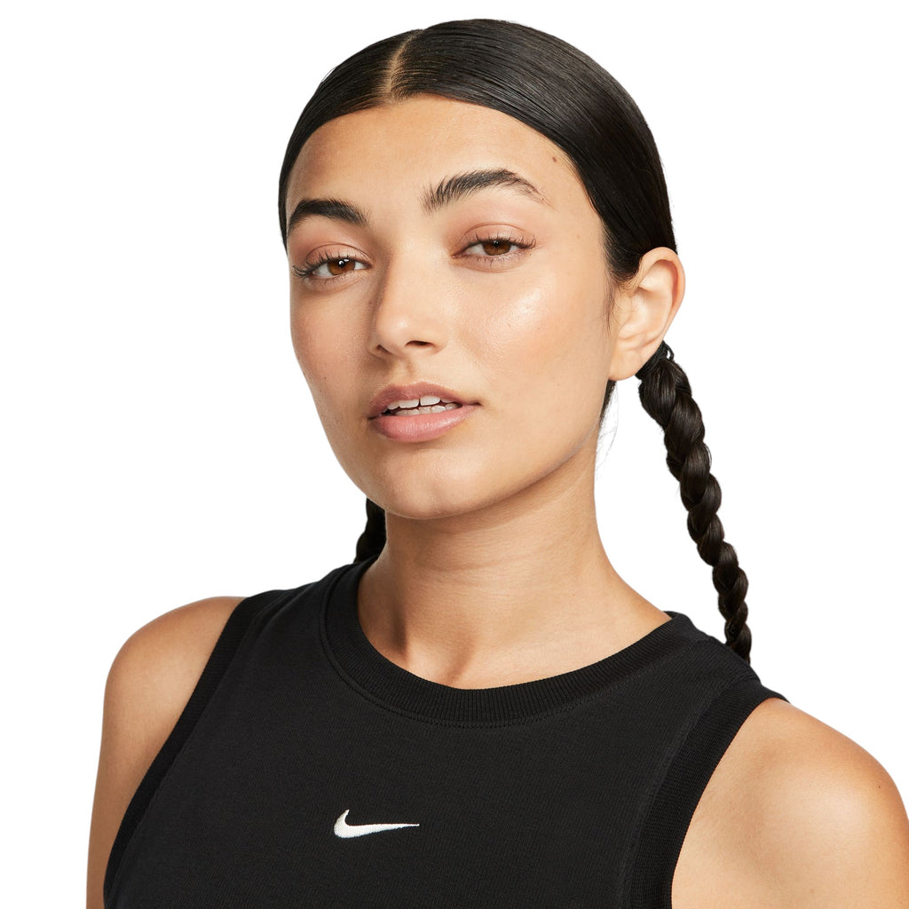 Sportswear Essential Rib Crop Tank Top Black