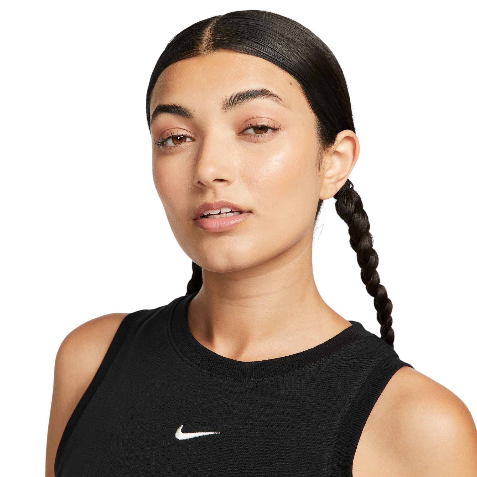 Sportswear Essential Rib Crop Tank Top Black