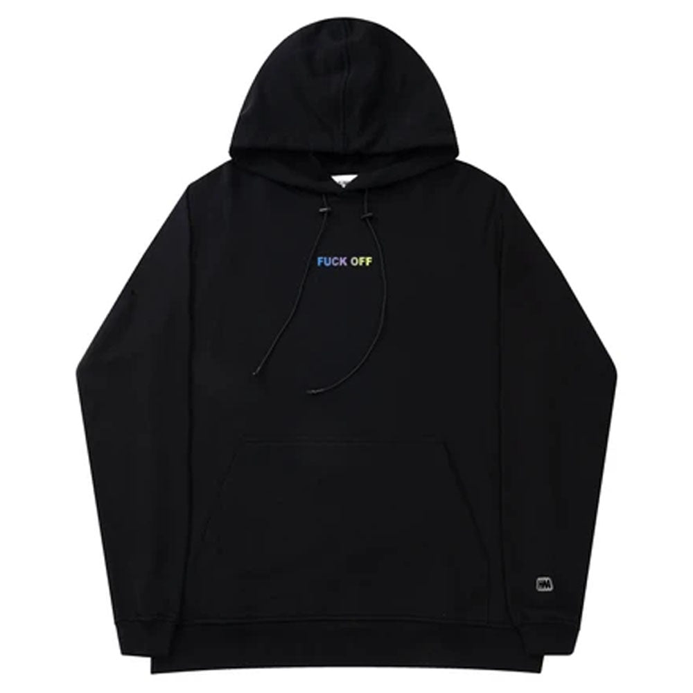 Fuck Off Hoodie  Black Gradient