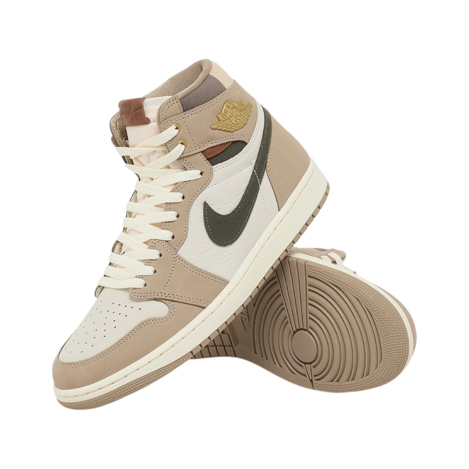 Air Jordan 1 Retro High OG Khaki Sneakers