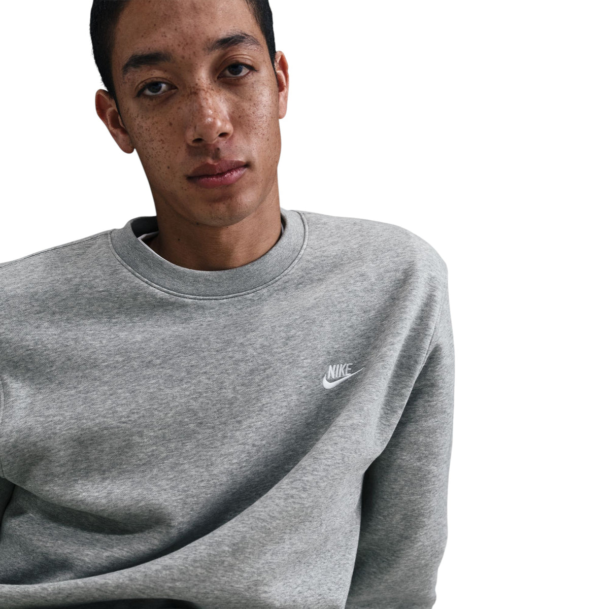 Club Fleece Crew Sweat Grey