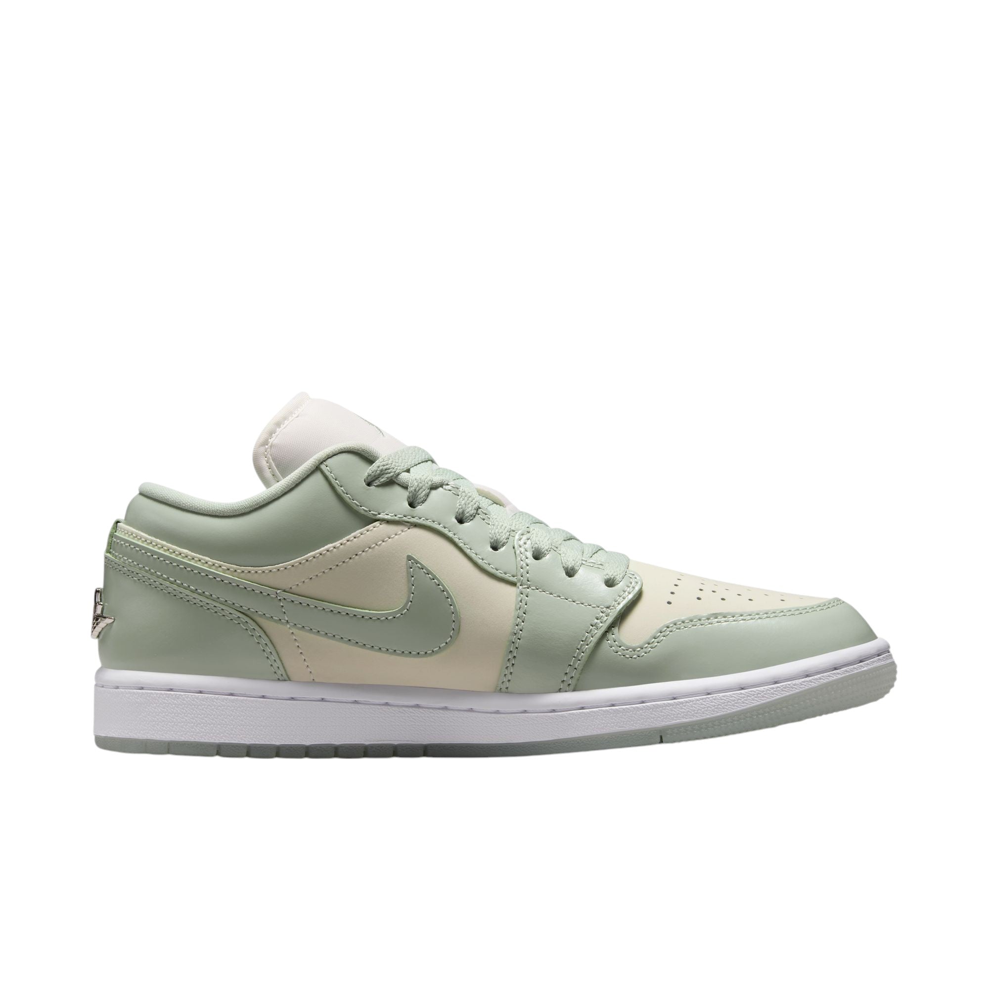 Air Jordan 1 Low Se Sail/Seafoam-Metallic Silver-White