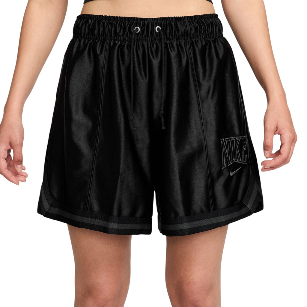 Loose Mid-Rise Graphic Short Black