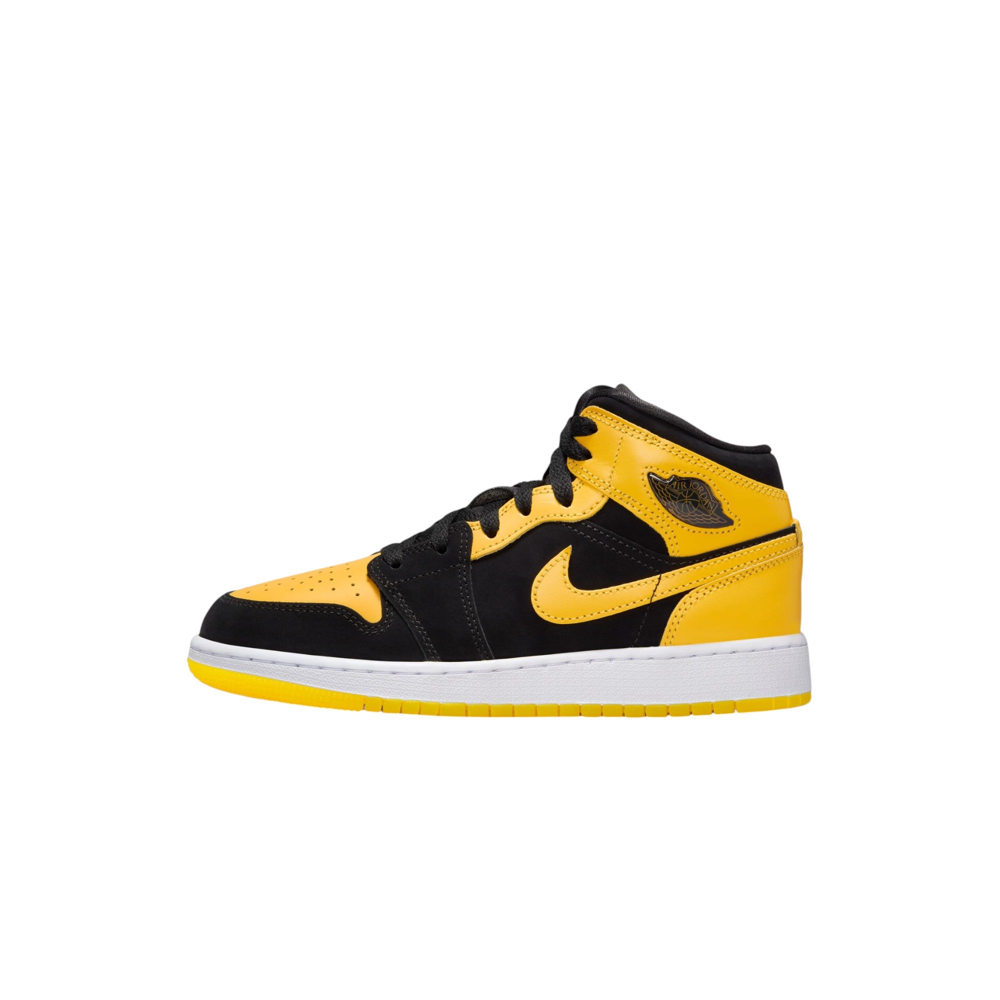 Air Jordan 1 Mid SE Yellow Black (GS)