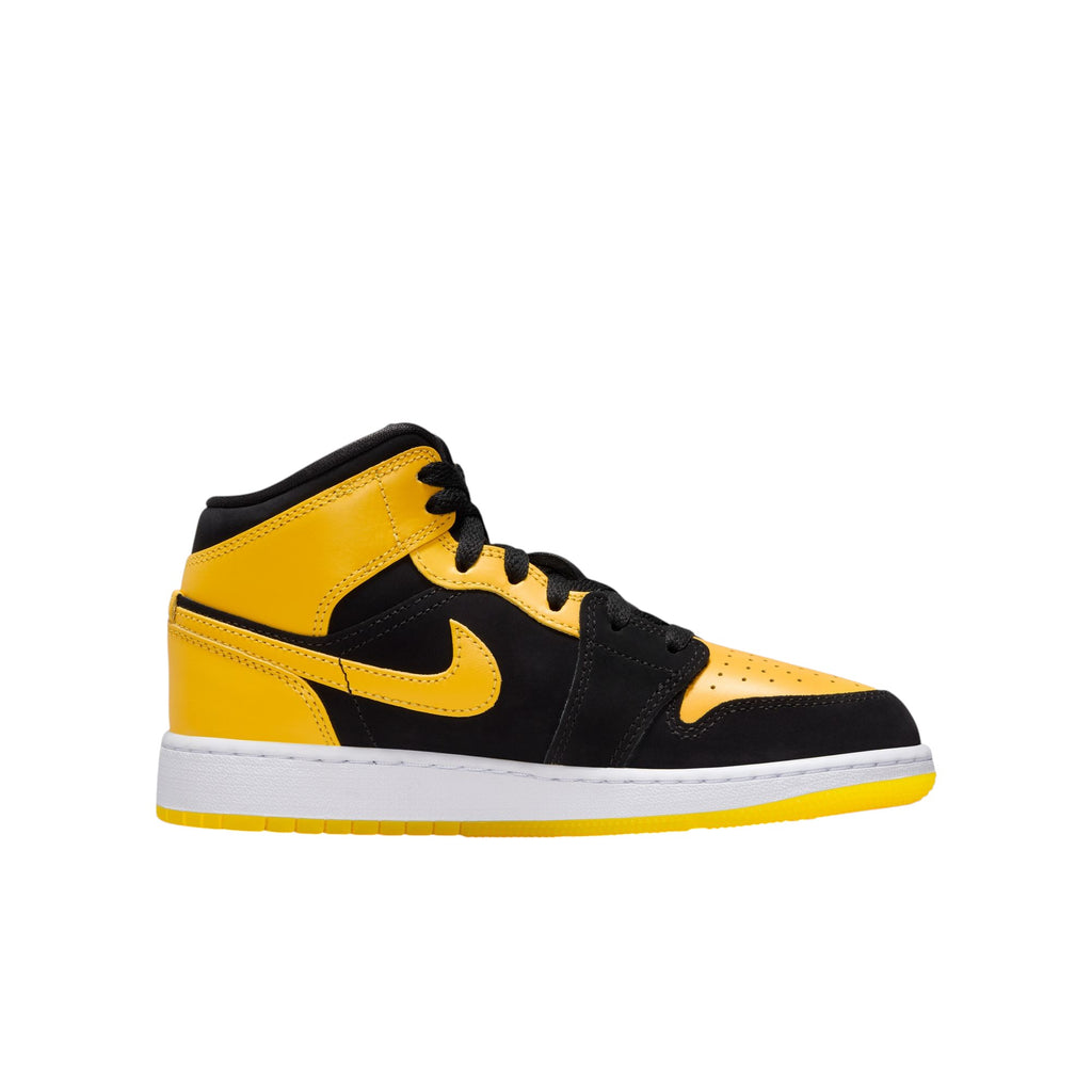 Air Jordan 1 Mid SE Yellow Black (GS)