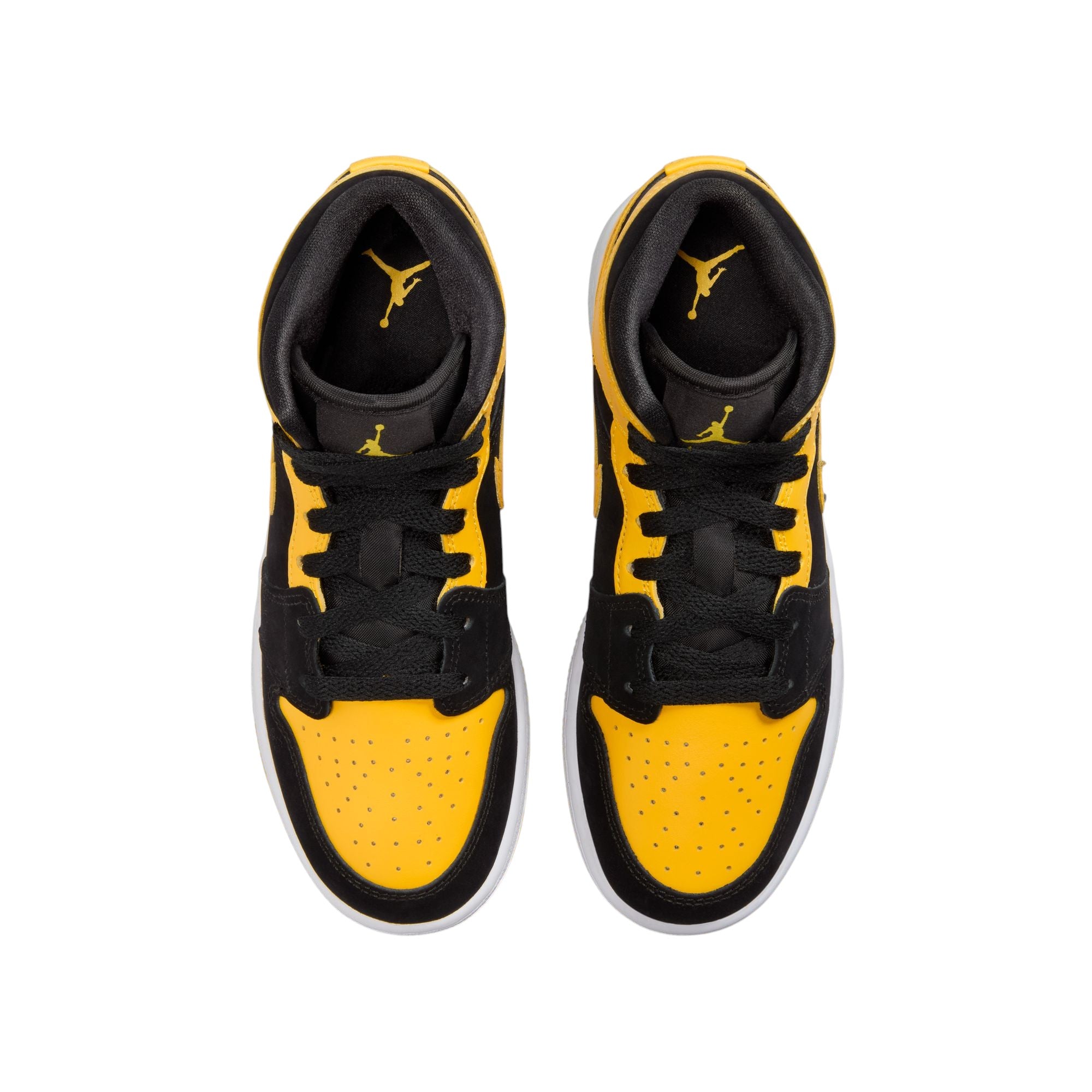 Air Jordan 1 Mid SE Yellow Black (GS)