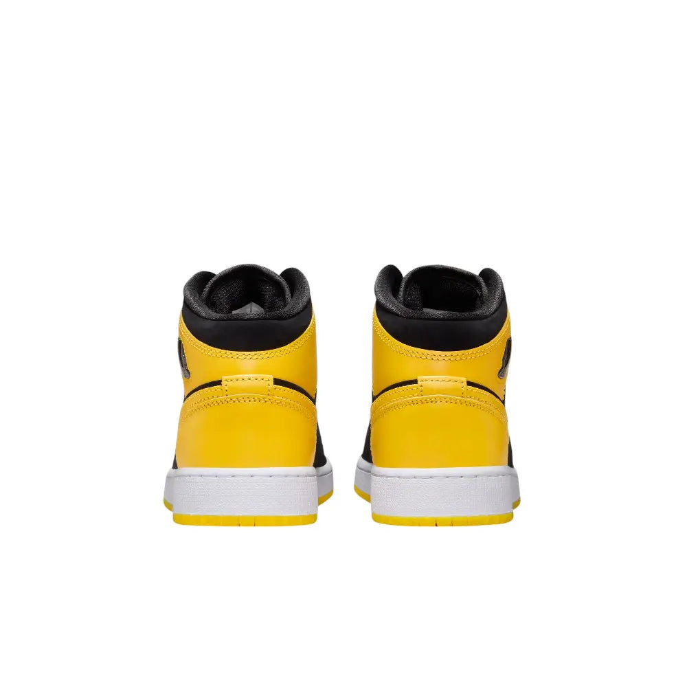 Air Jordan 1 Mid SE Yellow Black (GS)