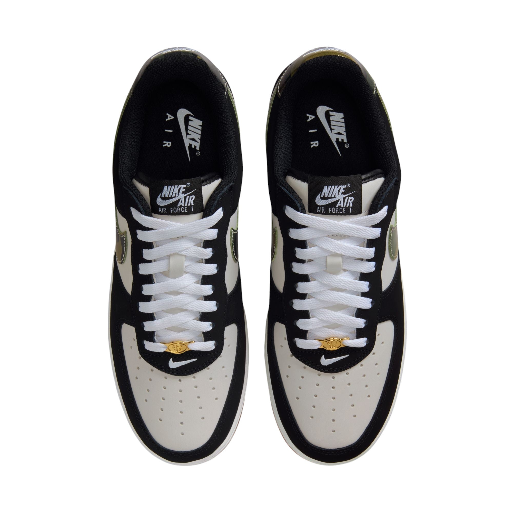 Air Force 1 Low '07 Lv8 Black Patent Camo Swoosh