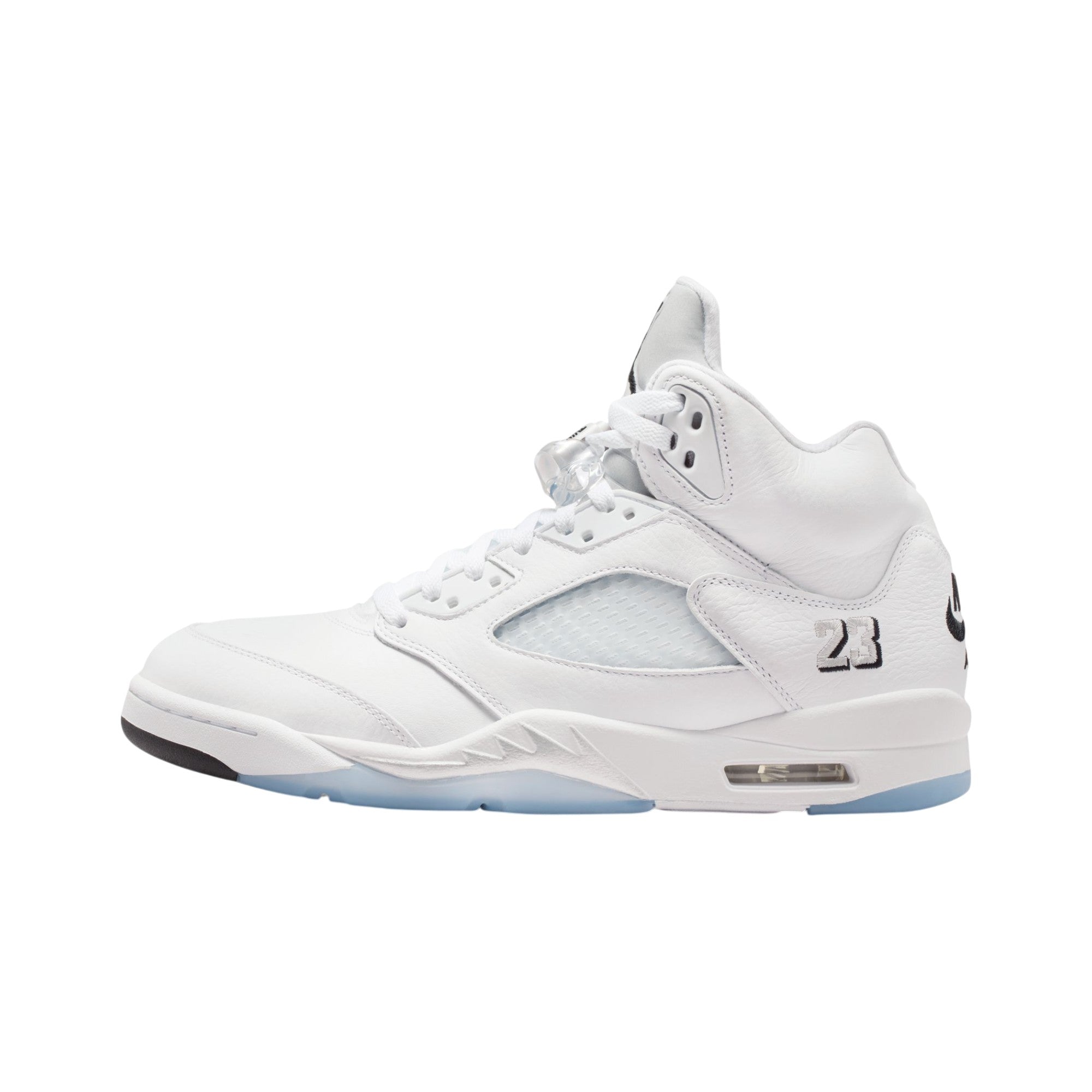 Air Jordan 5 Retro OG White Metallic Basketball Sneakers White
