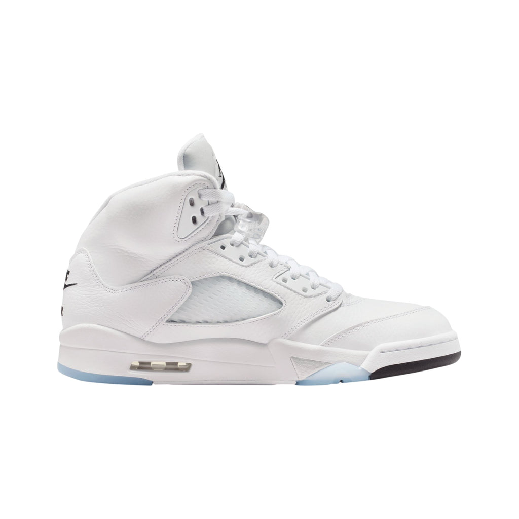 Air Jordan 5 Retro OG White Metallic Basketball Sneakers White