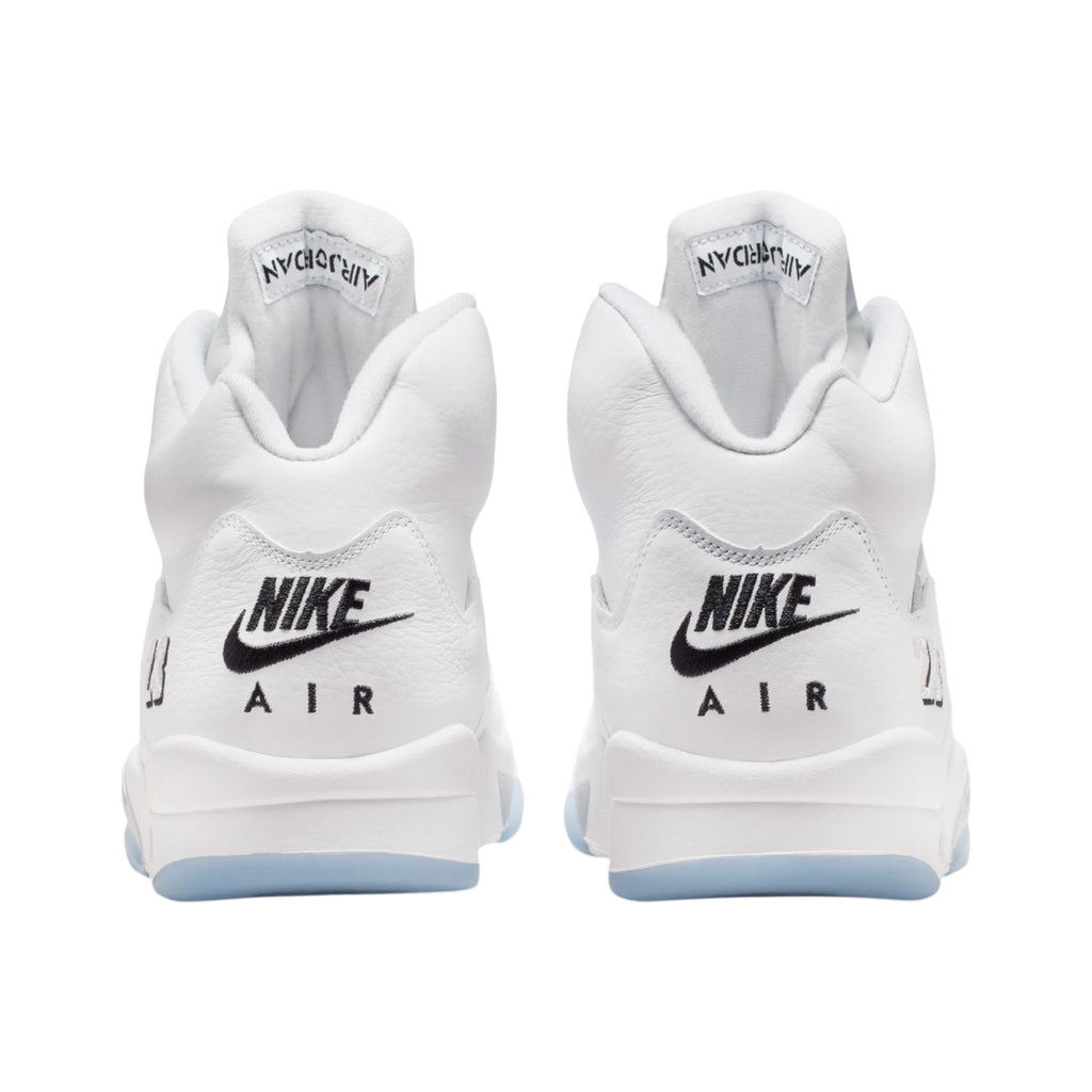 Air Jordan 5 Retro OG White Metallic Basketball Sneakers White