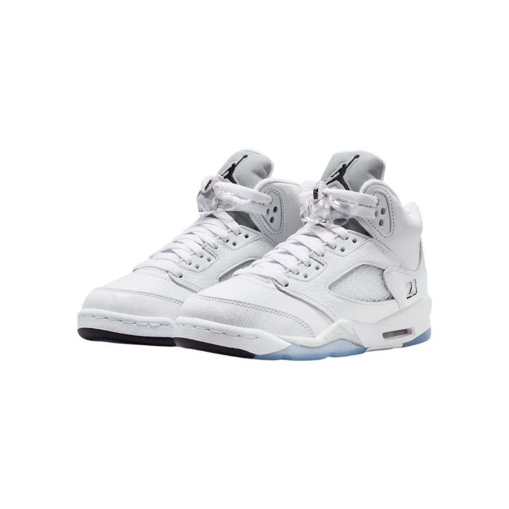 Air Jordan 5 Retro OG White Metallic Sneakers GS