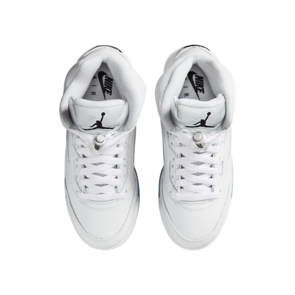 Air Jordan 5 Retro OG White Metallic Sneakers GS