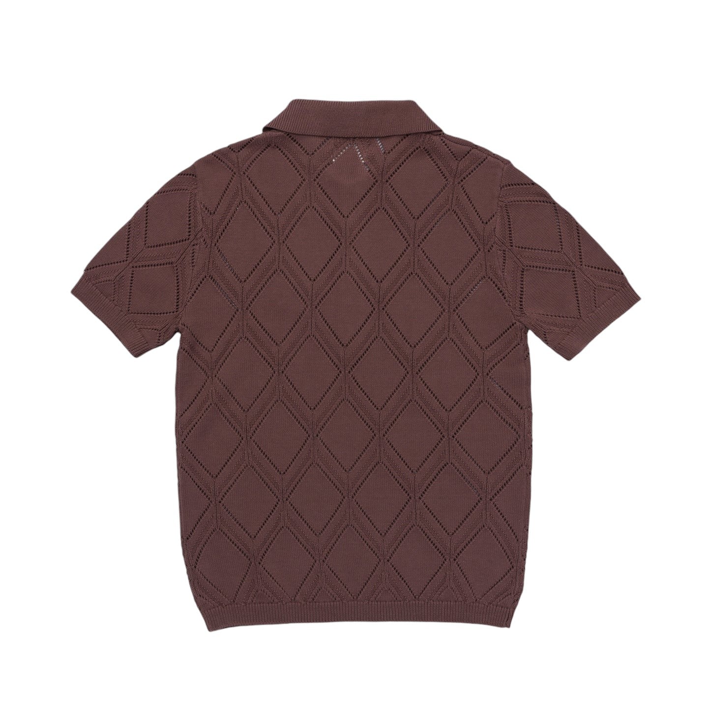 DIAMOND KNIT POLO – Black Box