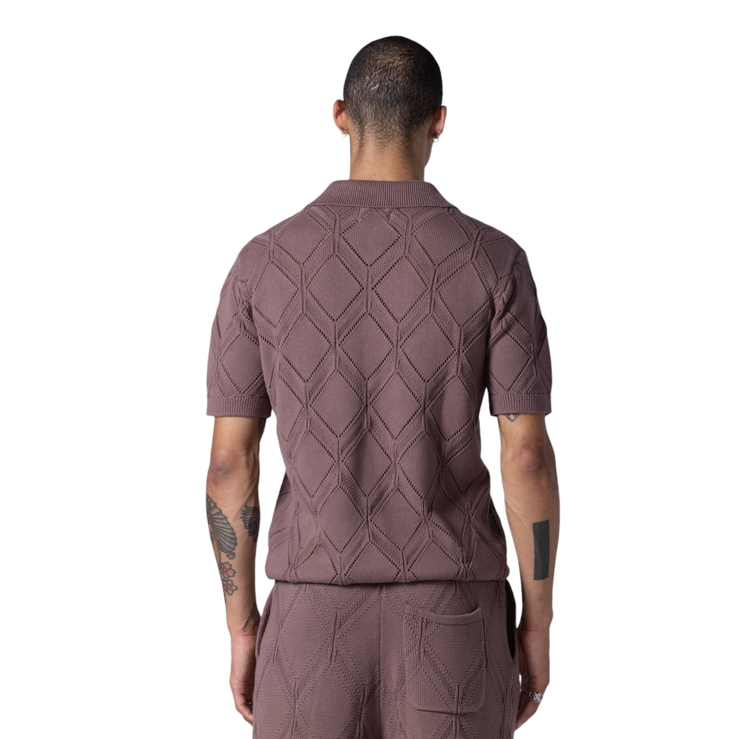 DIAMOND KNIT POLO