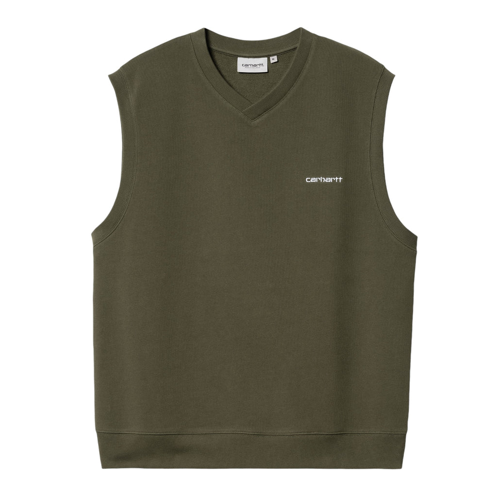 Script Vneck Vest Sweat